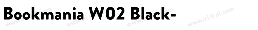 Bookmania W02 Black字体转换